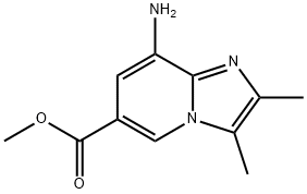 METHYL 8-AMINO-2,3-DIMETHYLIMIDAZO[1,2-A]PYRIDINE-6-CARBOXYLATE 结构式