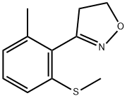 3-(2-methyl-6-methylthiophenyl)-4,5-dihydroisoxazole 化学構造式