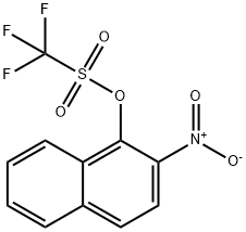 trifluoromethanesulfonic acid 2-nitronaphthalen-1-yl ester Structure