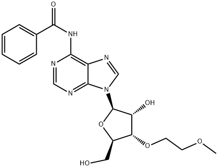 N6-Benzoyl-3'-O-(2-methoxyethyl)adenosine 结构式