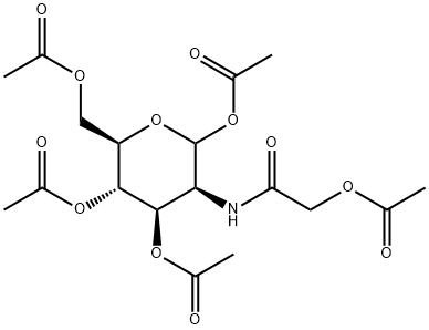 N-グリコリル-D-マンノサミンペンタアセタート 化学構造式