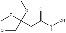 Butanamide, 4-chloro-N-hydroxy-3,3-dimethoxy- Structure