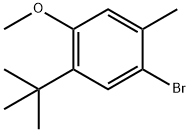 1-Bromo-5-tert-butyl-4-methoxy-2-methyl-benzene Struktur