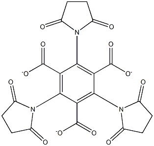 Tris-succinimidyl-1,3,5-benzenetricarboxylate Struktur