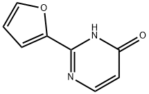 4-Hydroxy-2-(2-furyl)pyrimidine Struktur