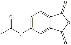 4-乙酰氧基邻苯二甲酸酐, 27550-63-6, 结构式