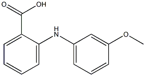 2-[(3-甲氧基苯基)氨基]苯甲酸, 27693-73-8, 结构式