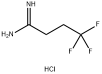 4,4,4-trifluorobutanimidamide hydrochloride Struktur