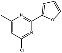 4-氯-2-(呋喃-2-基)-6-甲基嘧啶, 28021-53-6, 结构式