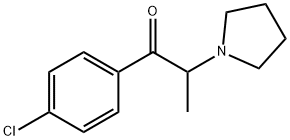 1-Propanone, 1-(4-chlorophenyl)-2-(1-pyrrolidinyl)- Structure