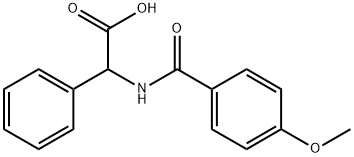 2-[(4-methoxyphenyl)formamido]-2-phenylacetic acid,28172-53-4,结构式