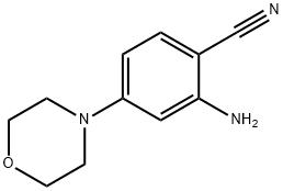 2-Amino-4-(4-morpholinyl)benzonitrile Structure