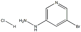Pyridine, 3-bromo-5-hydrazinyl-, hydrochloride Structure