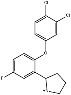 2-[2-(3,4-dichlorophenoxy)-5-fluorophenyl]pyrrolidine,289717-50-6,结构式