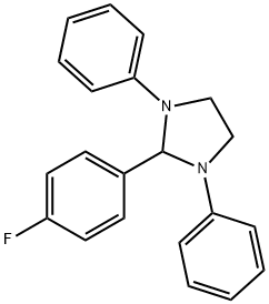 2-(4-fluorophenyl)-1,3-diphenylimidazolidine Structure