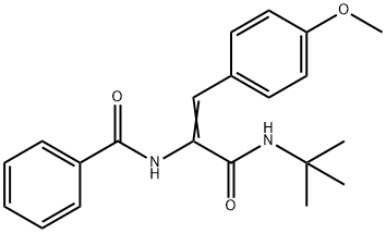 N-(1-((TERT-BUTYLAMINO)CARBONYL)-2-(4-METHOXYPHENYL)VINYL)BENZAMIDE Structure