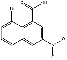 8-溴-3-硝基-1-萘甲酸 结构式