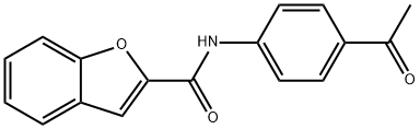 N-(4-acetylphenyl)-1-benzofuran-2-carboxamide Struktur