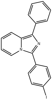 3-(4-iodophenyl)-1-phenylimidazo[1,5-a]pyridine 结构式