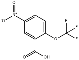 5-nitro-2-(trifluoromethoxy)benzoic acid Struktur