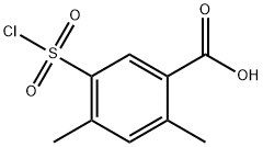 5-(chlorosulfonyl)-2,4-dimethylbenzoic acid 化学構造式