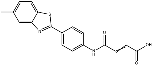 (E)-4-[4-(5-methyl-1,3-benzothiazol-2-yl)anilino]-4-oxo-2-butenoic acid Struktur