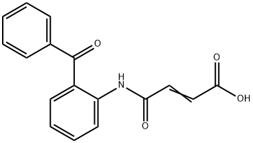 (E)-4-(2-benzoylanilino)-4-oxo-2-butenoic acid Struktur