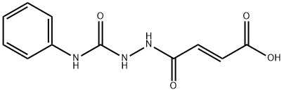 (E)-4-[2-(anilinocarbonyl)hydrazino]-4-oxo-2-butenoic acid Struktur