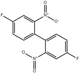 1,1'-Biphenyl, 4,4'-difluoro-2,2'-dinitro- Struktur