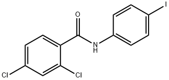 2,4-dichloro-N-(4-iodophenyl)benzamide Structure