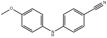 4-[(4-methoxyphenyl)amino]benzonitrile Structure