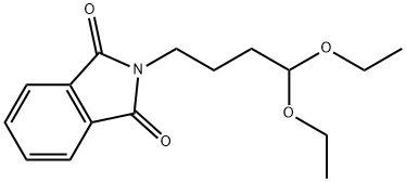 2-(4,4-二乙氧基丁基)异吲哚啉-1,3-二酮 结构式