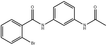 N-[3-(acetylamino)phenyl]-2-bromobenzamide Struktur