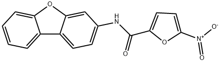 N-(二苯并[B,D]呋喃-3-基)-5-硝基呋喃-2-甲酰胺, 329198-87-0, 结构式