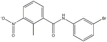 N-(3-bromophenyl)-2-methyl-3-nitrobenzamide Struktur