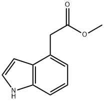 methyl 2-(1H-indol-4-yl)acetate,33140-83-9,结构式