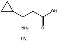 3-amino-3-cyclopropylpropanoic acid hydrochloride,331633-75-1,结构式