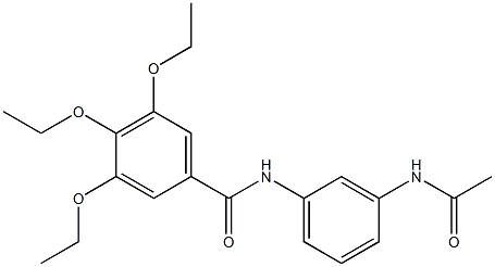 N-[3-(acetylamino)phenyl]-3,4,5-triethoxybenzamide Struktur