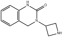 3-(アゼチジン-3-イル)-1,2,3,4-テトラヒドロキナゾリン-2-オン 化学構造式