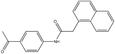 N-(4-acetylphenyl)-2-(1-naphthyl)acetamide Struktur