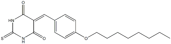 5-[4-(octyloxy)benzylidene]-2-thioxodihydro-4,6(1H,5H)-pyrimidinedione|