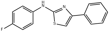 N-(4-Fluorophenyl)-4-phenyl-2-thiazolamine Structure