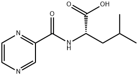 N-(2-Pyrazinylcarbonyl)-L-leucine, 342612-64-0, 结构式
