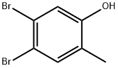 4,5-Dibromo-2-methylphenol Structure