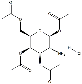 2-氨基-2-脱氧-Β-D-吡喃半乳糖 1,3,4,6-四乙酸酯盐酸盐, 34948-62-4, 结构式
