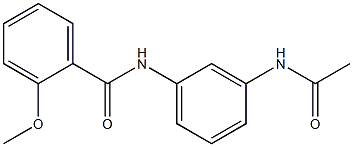 N-[3-(acetylamino)phenyl]-2-methoxybenzamide Structure