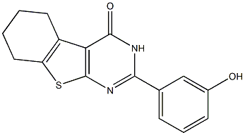 5-(3-羟基苯基)-8-硫杂-4,6-二氮杂三环[7.4.0.0,2,7]十三-1(9),2(7),5-三烯-3-酮,357618-26-9,结构式