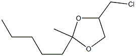 4-(chloromethyl)-2-methyl-2-pentyl-1,3-dioxolane Struktur