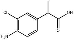 2-(4-Amino-3-chlorophenyl)propanoic acid Structure