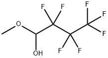 Heptafluorobutanal methyl hemiacetal Struktur